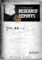 U.S.Government Research Reports Vol.33 1960     PDF电子版封面     