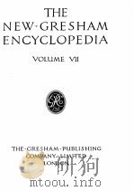 THE NEW GRESHAM ENCYCLOPEDIA VOLUME VII     PDF电子版封面    Gresham 