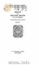 THE HARVARD CLASSICS ESSAYS VOLUME 5   1909  PDF电子版封面    CHARLES W ELIOT LLD 