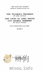 The harvard classics The Pilgrim‘s Progress volume 15   1909  PDF电子版封面    Charles W Eliot 