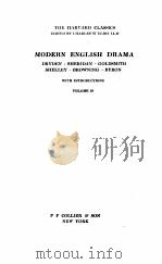 The harvard classics Modern English Drama volume 18   1909  PDF电子版封面    Charles W Eliot 