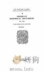 the harvard classics american historical documents volume 43   1910  PDF电子版封面    charles w eliot lld 
