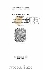 the harvard classics english poetry volume 40（1910 PDF版）