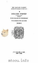 the harvard classics english poetry volume 41（1910 PDF版）