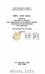 The Harvard Classics Epic and Saga Volume 49（1910 PDF版）