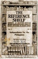 THE REFERENCE SHELF VOL.V NO.3（1927 PDF版）