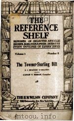 THE REFERENCE SHELF VOLUME 1 NUMBER 5（1922 PDF版）