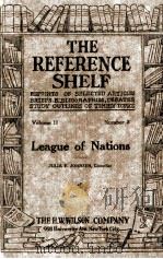 THE REFERENCE SHELF VOLUME 2 NUMBER 3   1923  PDF电子版封面     