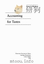 ACCOUNTING FOR TASTES（1996 PDF版）