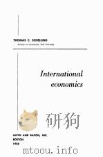 INTERNATIONAL ECONOMICS   1958  PDF电子版封面     
