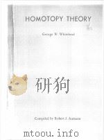 HOMOTOPY THEORY     PDF电子版封面    GEORGE W.WHITEHEAD 