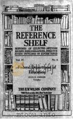 THE REFERENCE SHELF VOLUME Ⅳ NUMBER 5（1926年 PDF版）