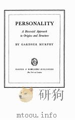 Personality:A Biosocial Approach to Origins and Structure（1947 PDF版）