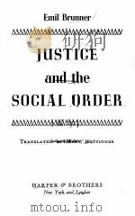JUSTICE AND THE SOCIAL ORDER（1945 PDF版）