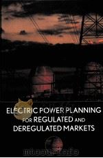 ELECTRIC POWER PLANNING FOR REGULATED AND DEREGULATED MARKETS（ PDF版）