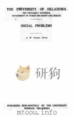 SOCIAL PROBLEMS     PDF电子版封面    J. W. SCROGGS 