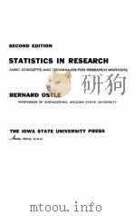 Statistics in research;     PDF电子版封面     