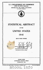 STATISTICAL ABSTRACT OF THE UNITED STATES 1941   1942  PDF电子版封面     