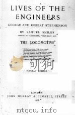 LIVES OF THE ENGINEERS V.5   1904  PDF电子版封面    SAMUEL SMILES 