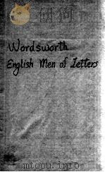 WORDSWORTH ENGLISH MEN OF LETTERS     PDF电子版封面     