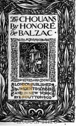 THE CHOUANS   1912  PDF电子版封面    HONORE DE BALZAC 