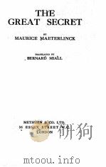 THE GREAT SECRET   1922  PDF电子版封面    BERNARD MIALL 
