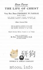 THE LIFE OF CHRIST     PDF电子版封面    THE VERY REV.DEAN FREDERIC W.F 