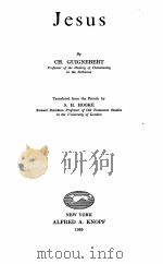 JESUS   1935  PDF电子版封面    CH.GUIGNEBERT 