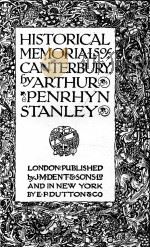 HISTORICAL MEMORIALS OF CANTERBURY（1911 PDF版）