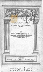 BUDDHISM:A STUDY OF THE BUDDHIST NORM   1912  PDF电子版封面     