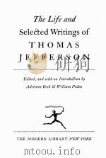 THE LIFE AND SELETED WRITINGS OF THOMAS JEFFERSON（1944 PDF版）