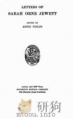 letters of sarah orne jewett（1911 PDF版）
