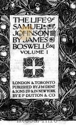 life of samuel johnson vol.1（1906 PDF版）