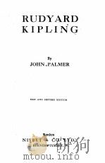 RUDYARD KIPLING   1918  PDF电子版封面    JOHN PALMER 