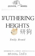 WUTHERING HEIGHTS     PDF电子版封面    EMILY BRONTE 