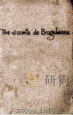 THE VICOMTE DE BRAGELONNE （VOLUME Ⅰ）     PDF电子版封面     