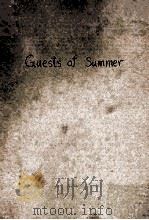 GUESTS OF SUMMER   1930  PDF电子版封面    PAUL M. FULCHER 