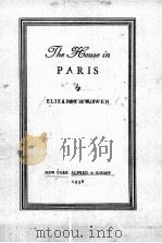 THE HOUSE IN PARIS   1936  PDF电子版封面     