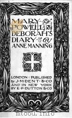 MARY POWELL & DEBORAH‘S DIARY     PDF电子版封面    ANNE MANNING 