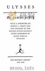 ULYSSES   1946  PDF电子版封面    JAMES JOYCE 