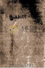 BABBITT   1922  PDF电子版封面     