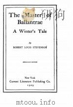 THE MASTER OF BALLANTRAE（1909 PDF版）