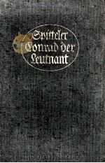 CONRAD DER LEUTNANT   1920  PDF电子版封面     