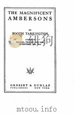 THE MAGNIFICENT AMBERSONS   1918  PDF电子版封面     