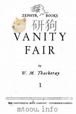 VANITY FAIR  VOL. 1   1946  PDF电子版封面    WILLIAM MAKEPEACE TBACKERAY 