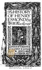 THE HISTORY OF HENRY ESMOND     PDF电子版封面    W.M. THACKERAY 