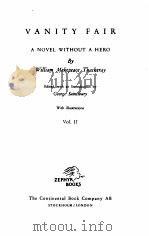 VANITY FAIR  VOL. 2   1947  PDF电子版封面    W.M. THACKERAY 