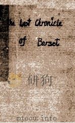 THE LAST CHRONICLE OF BARSET  VOLUME TWO   1922  PDF电子版封面     