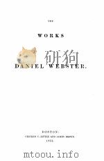 THE WORKS OF DANIEL WEBSTER VOLUME 4（1851 PDF版）