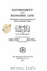 GOVERNMENT AND ECONOMIC LIFE VOLUME 2   1940  PDF电子版封面    LEVERETT S. LYON AND VICTOR AB 